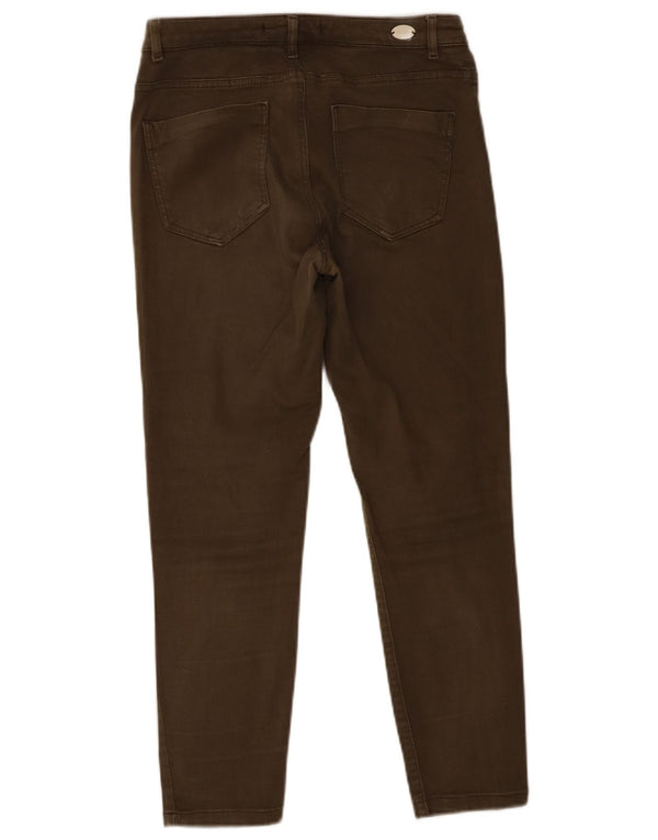 Kurze Jeans von Zara für Damen, EU 38, Größe S, W28, L24, Khaki