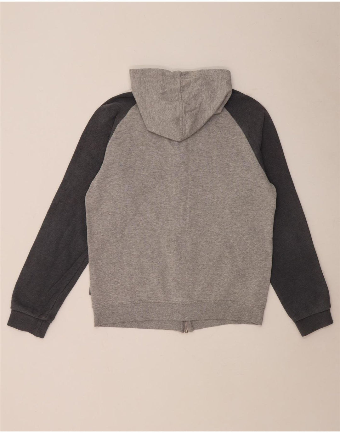 Adidas hættetrøje med lynlås til mænd Medium Grey Flecked Bomuld