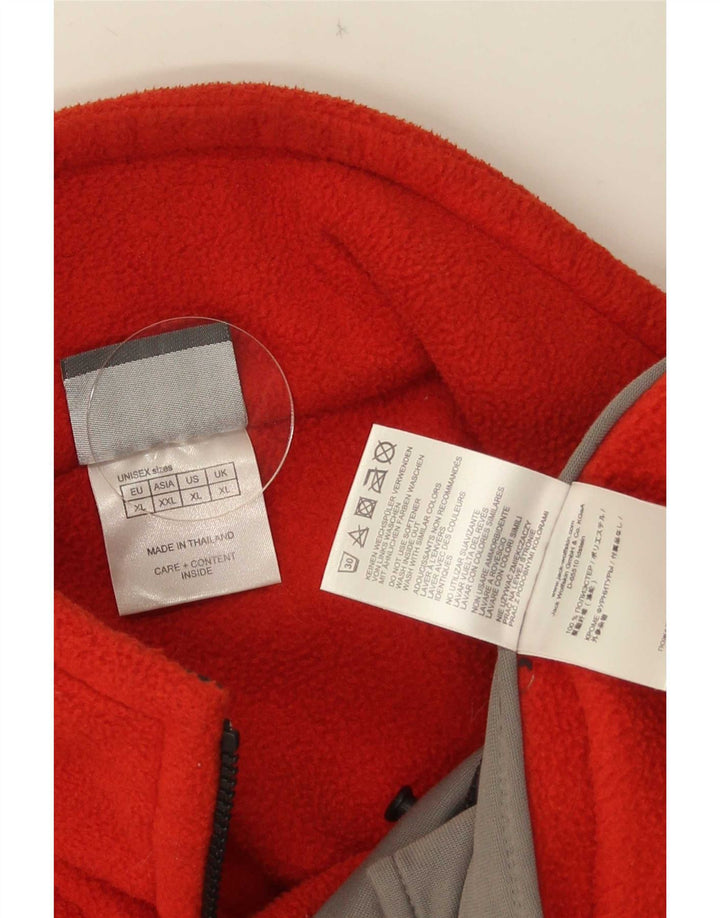 Jack Wolfskin Mens Graphic Liner Fleece Jacket UK 42 XL Red Polyester