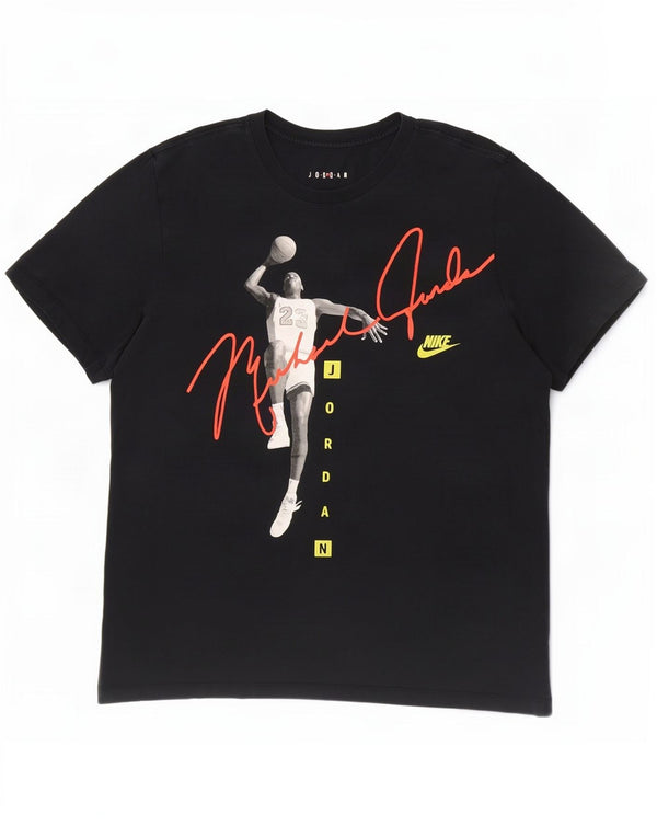 Jordan Mens Graphic T-Shirt Top XL Black Cotton
