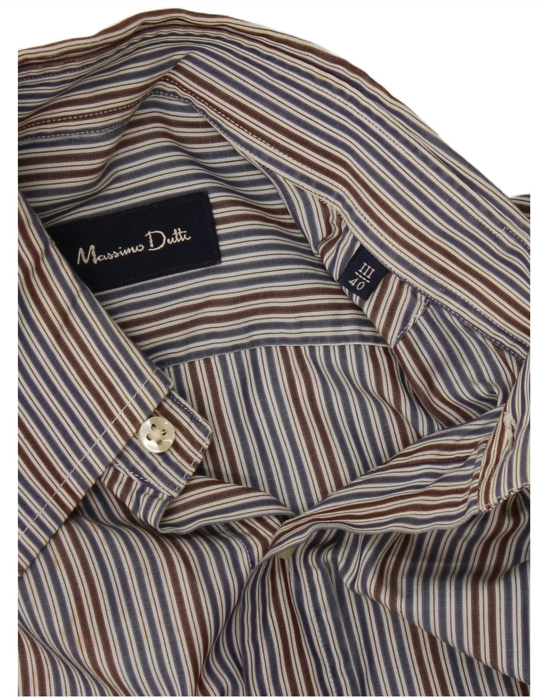 Massimo Dutti Herreskjorte str. 40 Medium Blå Stribet