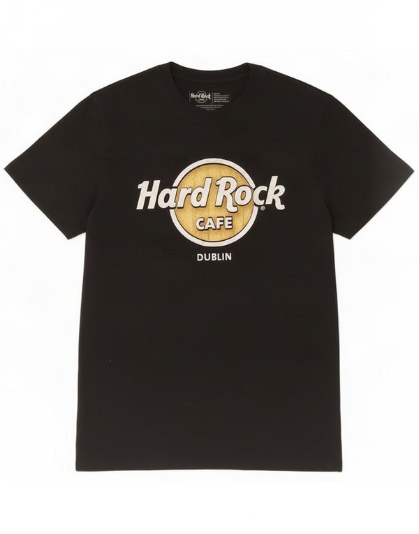 Hard Rock Cafe Mens Dublin Graphic T-Shirt Top Small Black Cotton