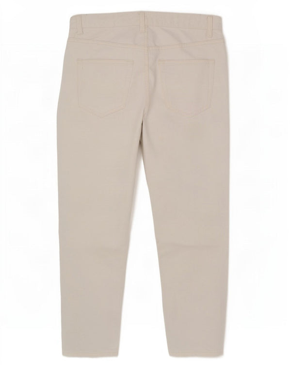 Zara Herren verkürzte Slim-Jeans EU 42 Large W32 L26 Weiß