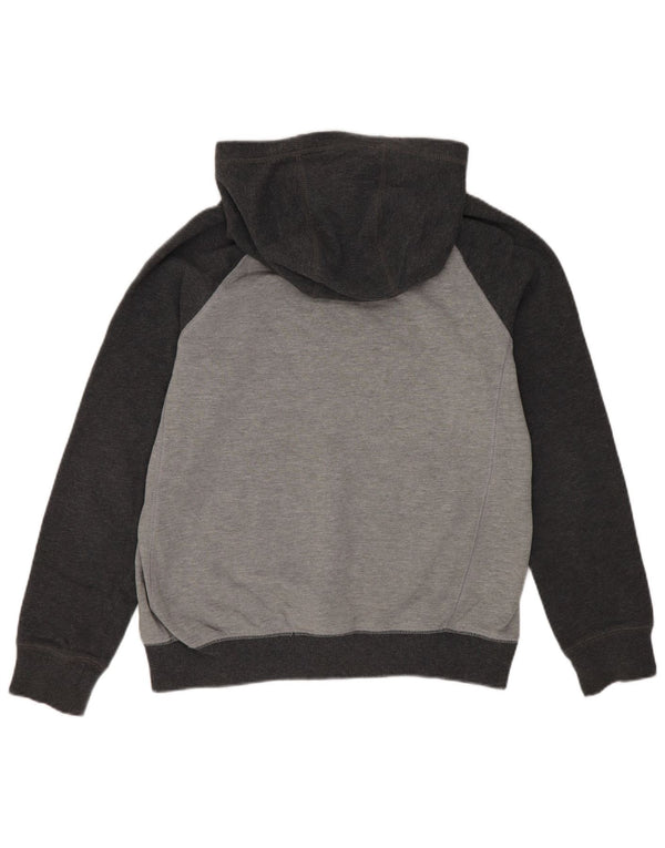 Adidas Grafisk hættetrøje til drenge 10-11 år Medium Grey Colourblock