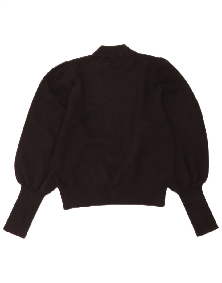 Maglione maglione collo alto da donna Zara UK 12 medio nero
