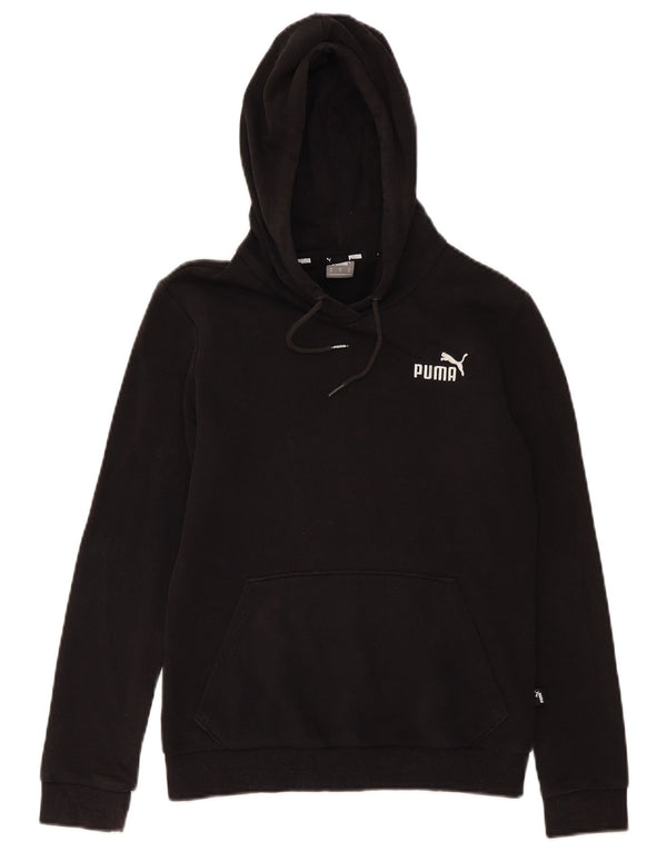 Felpa con cappuccio da donna Puma UK 6 XS cotone nero