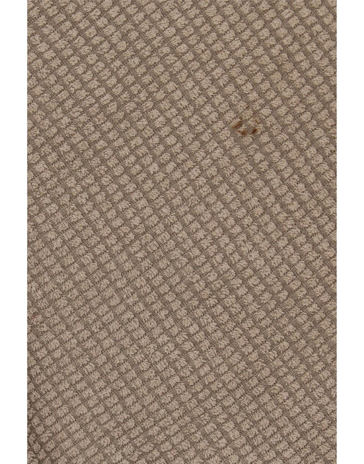 Weird Fish Pull à col zippé pour homme Large Beige Polyester
