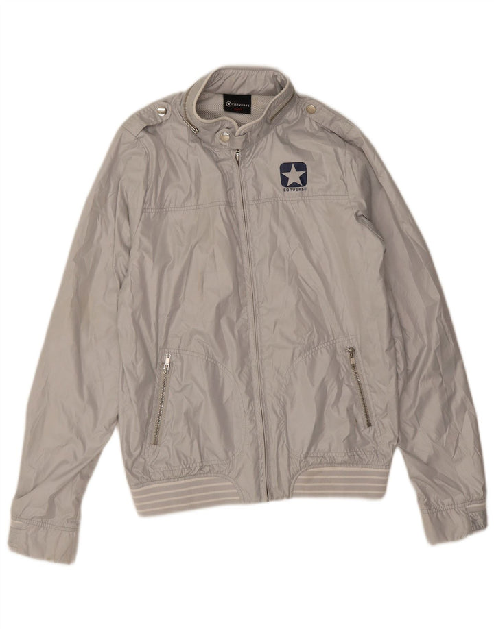Ανδρικό μπουφάν Converse Military Rain Jacket UK 36 Small Grey Polyester