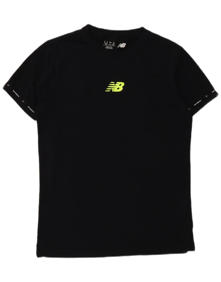 New Balance Herre grafisk T-shirt Top Medium Sort Bomuld