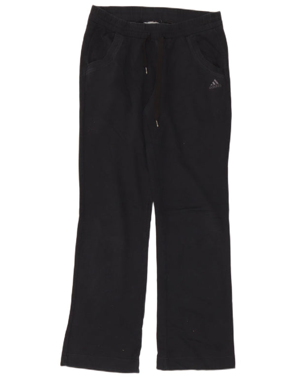 Adidas Womens Tracksuit Trousers UK 10 Small Black Cotton