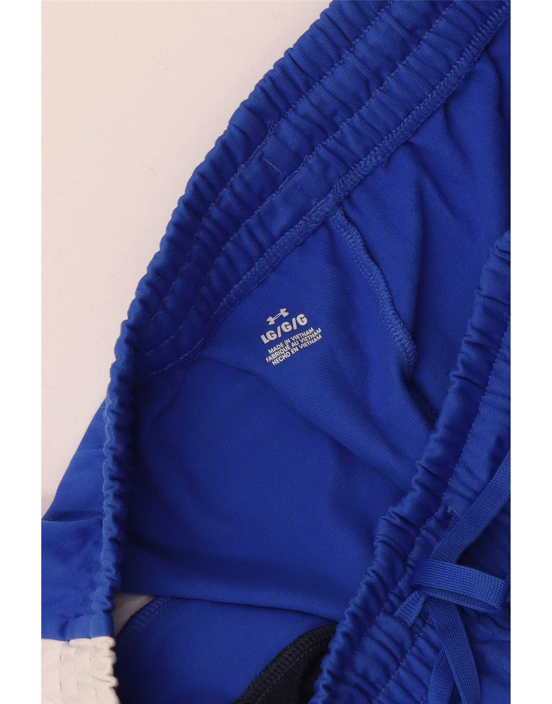 Under Armour Mens Tracksuit Trousers Large Blue Colourblock