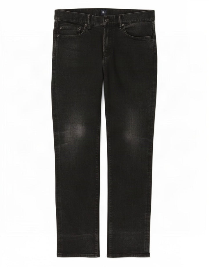 Gap Mens Straight Jeans W32 L32 Black Cotton