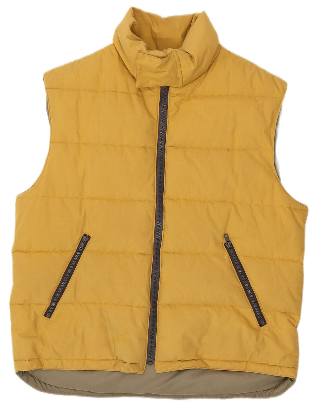Sergio Tacchini Mens Padded Gilet UK 40 Large Yellow