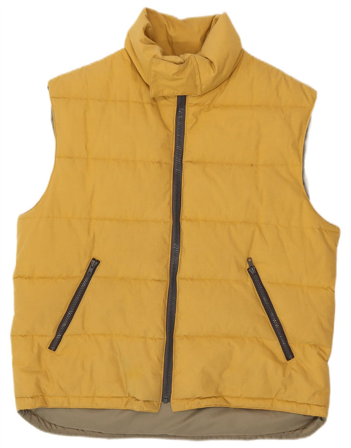 Sergio Tacchini Mens Padded Gilet UK 40 Large Yellow