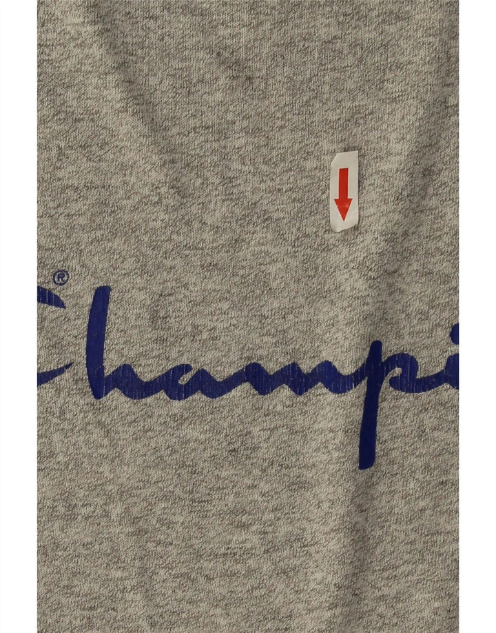 Champion Herre Grafisk T-Shirt Top Stor Grå Flecked