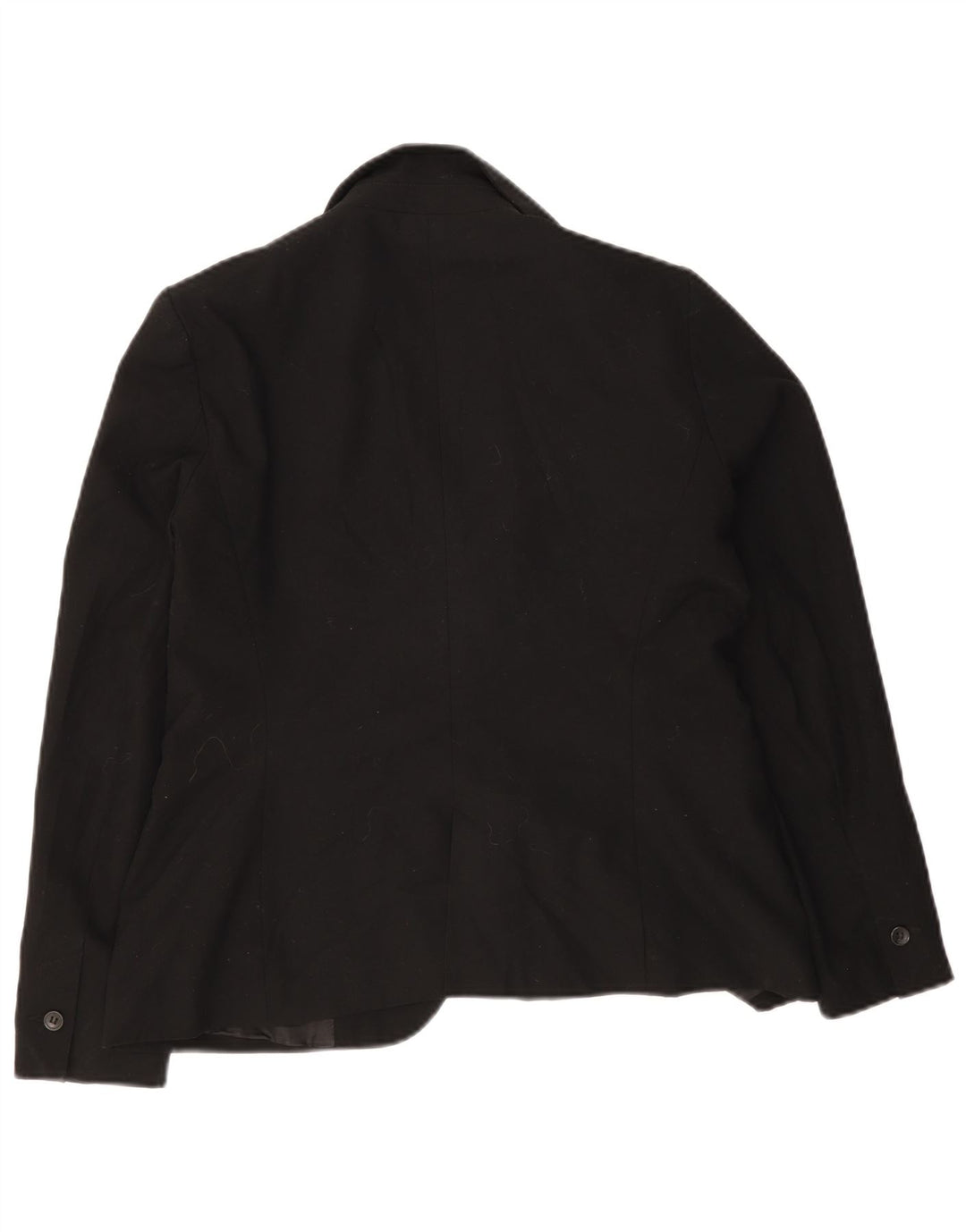 Zara Womens 1 Button Blazer Jacket EU 42 Large Black