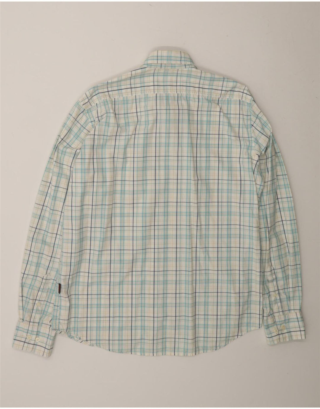 INVICTA Mens Shirt XL White Check Cotton Vintage Invicta and Second-Hand Invicta from Messina Hembry 