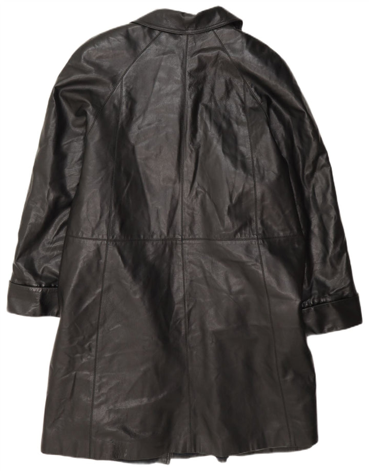 Diletta Lelli Manteau en cuir pour femme IT 46 Large Noir