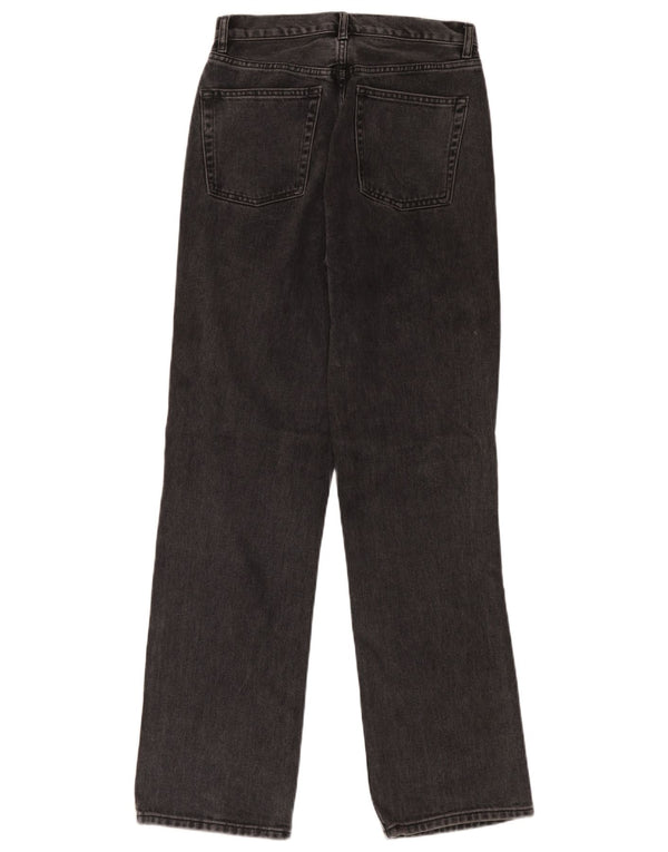 Topshop Damen Straight Jeans W28 L32 Graue Baumwolle