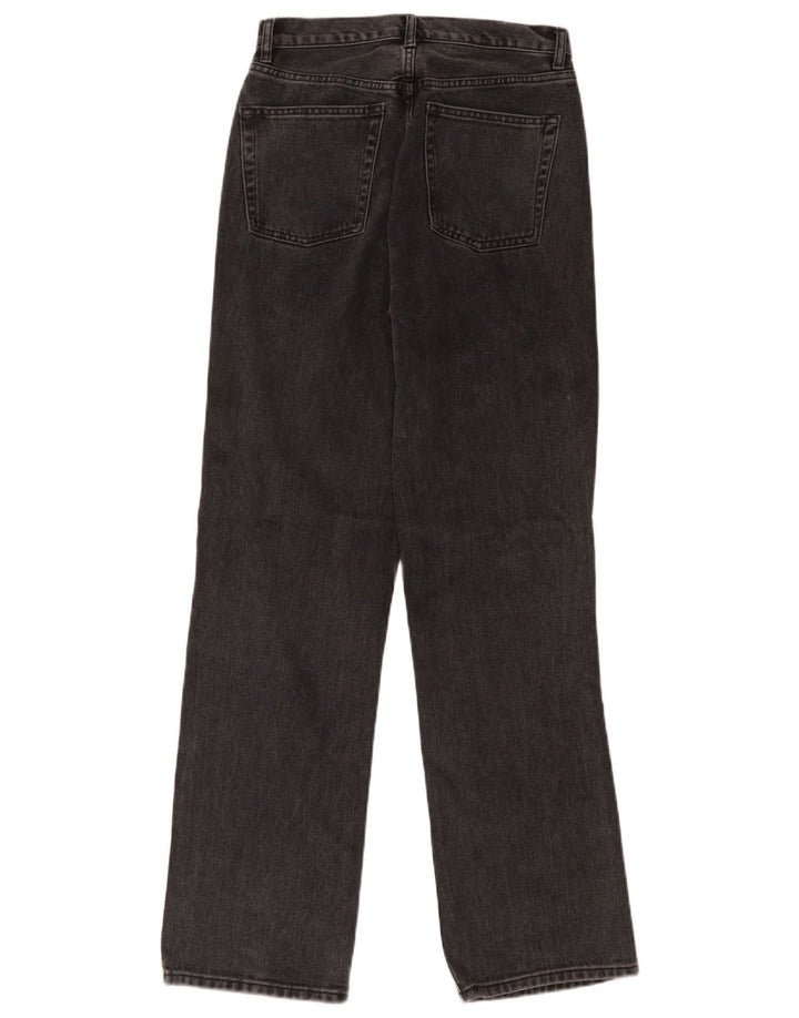 Topshop Damen Straight Jeans W28 L32 Graue Baumwolle