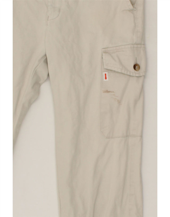 LEE Womens Straight Cargo Trousers W28 L29 Off White Cotton Vintage Lee and Second-Hand Lee from Messina Hembry 