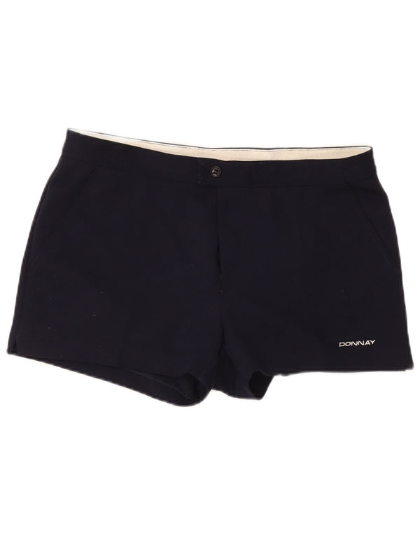 Donnay Womens Chino Shorts IT 46 Large W36 Navy Blue Polyester