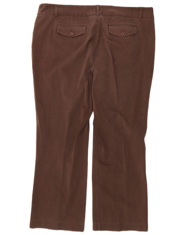 Pantaloni casual dritti da donna Autograph UK 20 2XL W42 L30 Cotone marrone