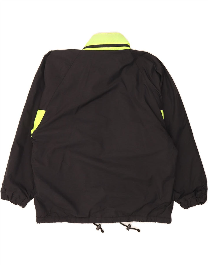 AESSE Mens Windbreaker Jacket UK 38 Medium Black Vintage Aesse and Second-Hand Aesse from Messina Hembry 