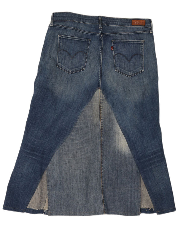 Levi's női Demi Curve vékony farmer szoknya W32 nagy kék pamut