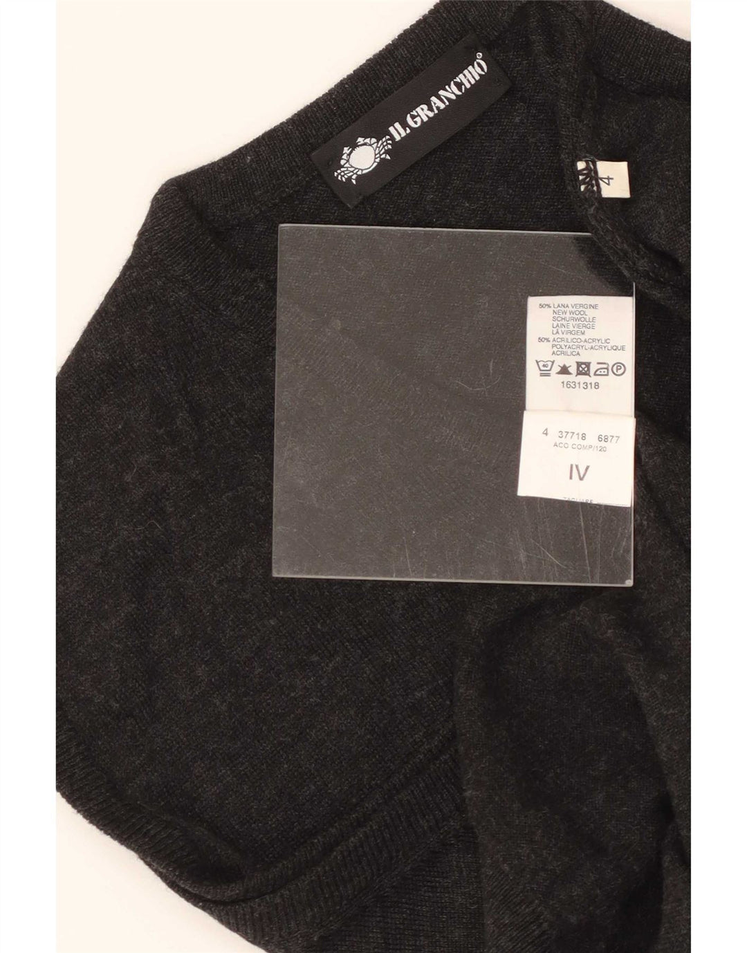 Il Granchio Mens Vest Tank Top Medium Grey Virgin Wool