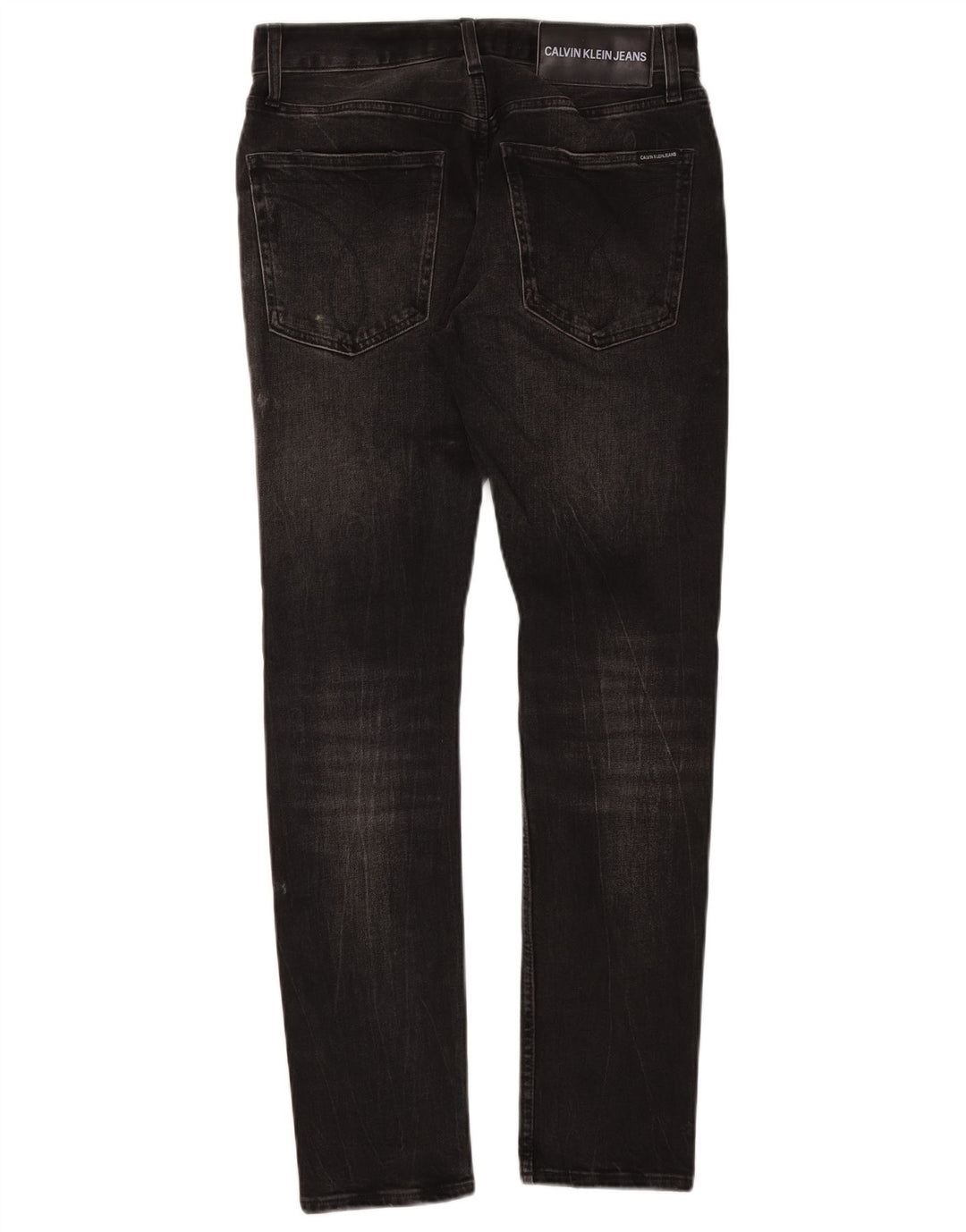 Calvin Klein Mens Slim Jeans W29 L32 Black Cotton