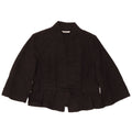 Marks & Spencer Womens 3/4 Sleeve Front Tie Bolero Jacket UK 16 Large Black