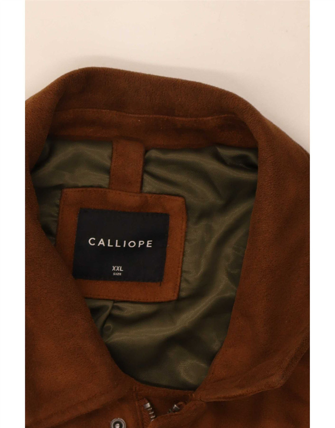 Calliope Mens Bomber Jacket UK 44 2XL Brown