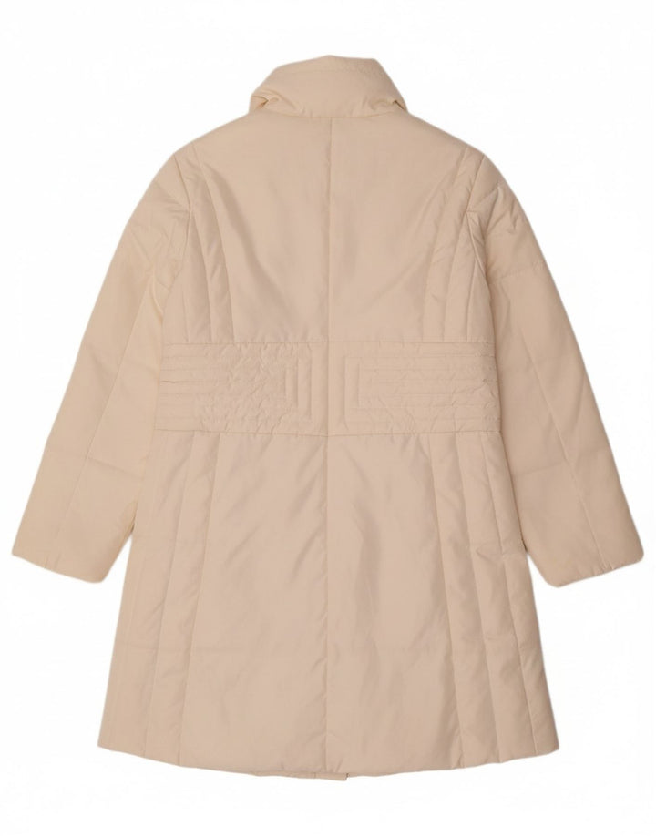 MIXTURE Womens Padded Coat IT 48 XL Off White Polyester