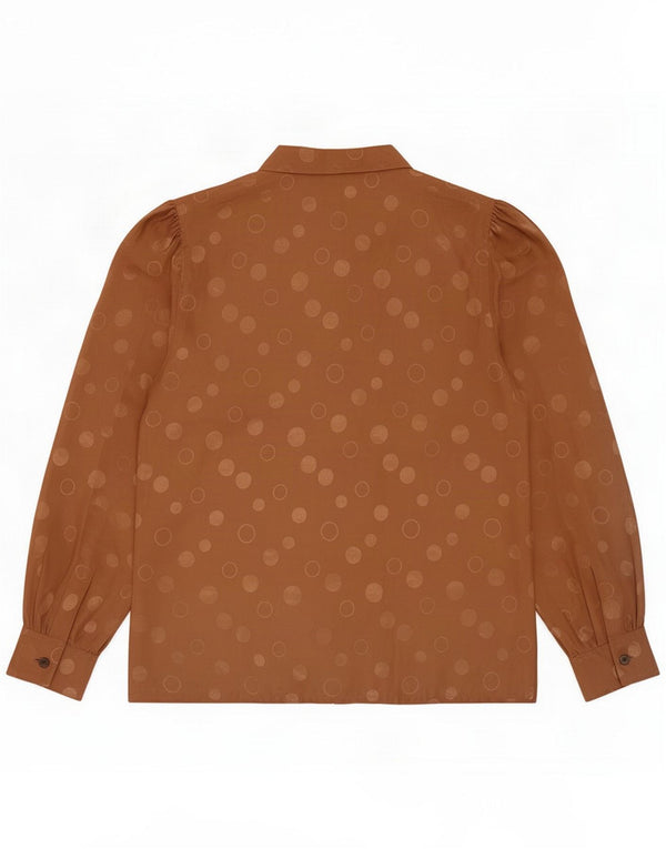 Blusa camisera para mujer Julietta EU 36 Small Marrón Poliéster moteado