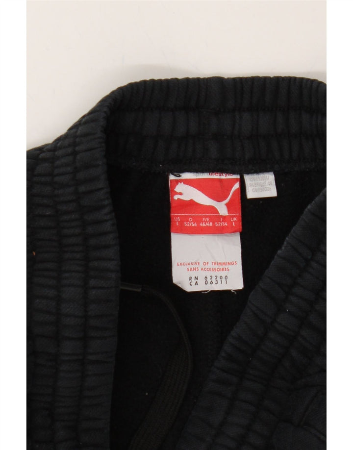 PUMA Mens Tracksuit Trousers Large  Black Cotton Vintage Puma and Second-Hand Puma from Messina Hembry 