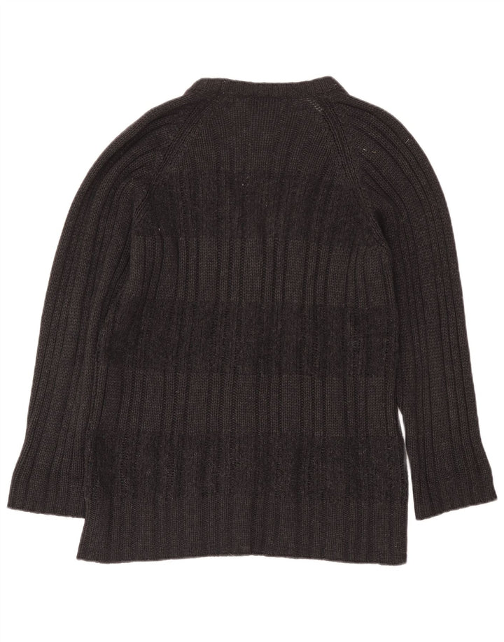 Les Copains Dame Cardigan Sweater UK 14 Medium Grey Uld