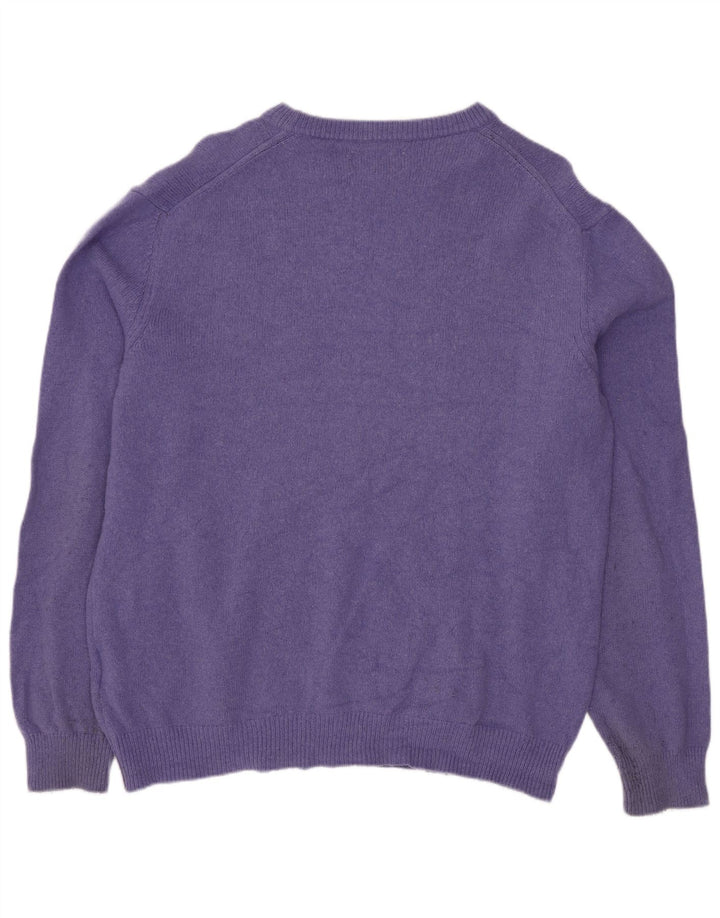 Marlboro Classics Herre Boat Neck Jumper Sweater Stor Lilla Uld