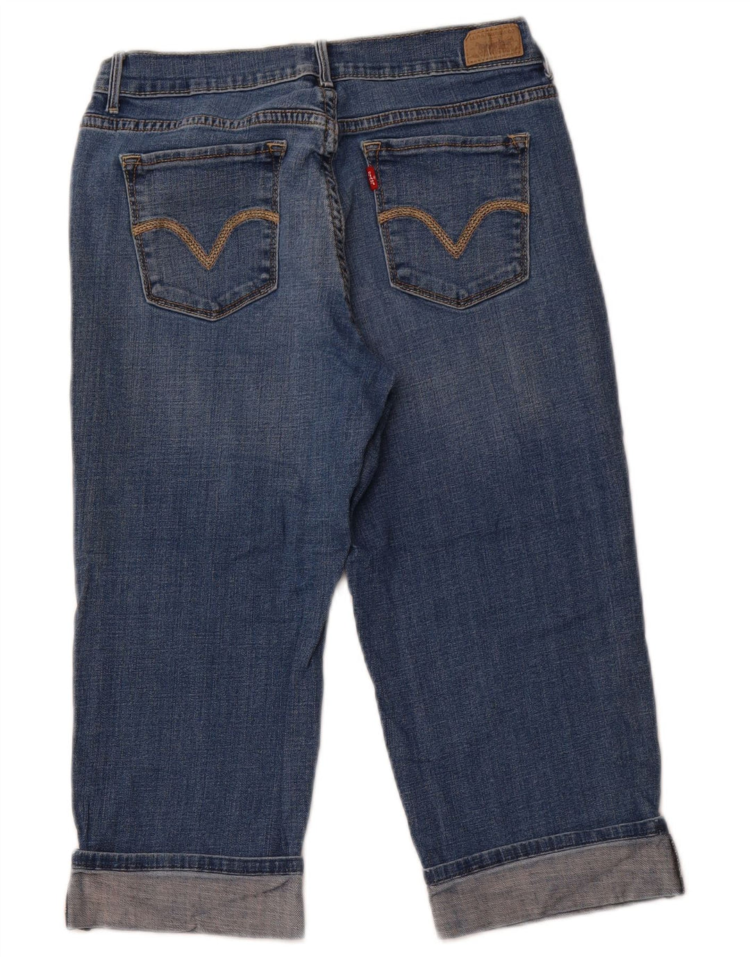 LEVI'S Womens 515 Capri Jeans US 8 Medium W28 L19  Blue Cotton