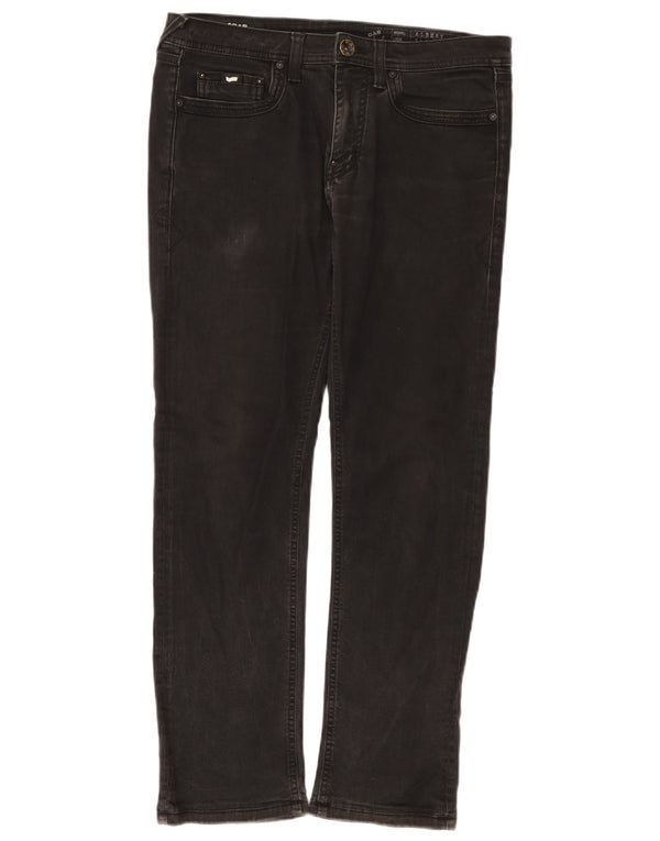 Gas Womens Albert Slim Jeans W33 L28 Black Cotton
