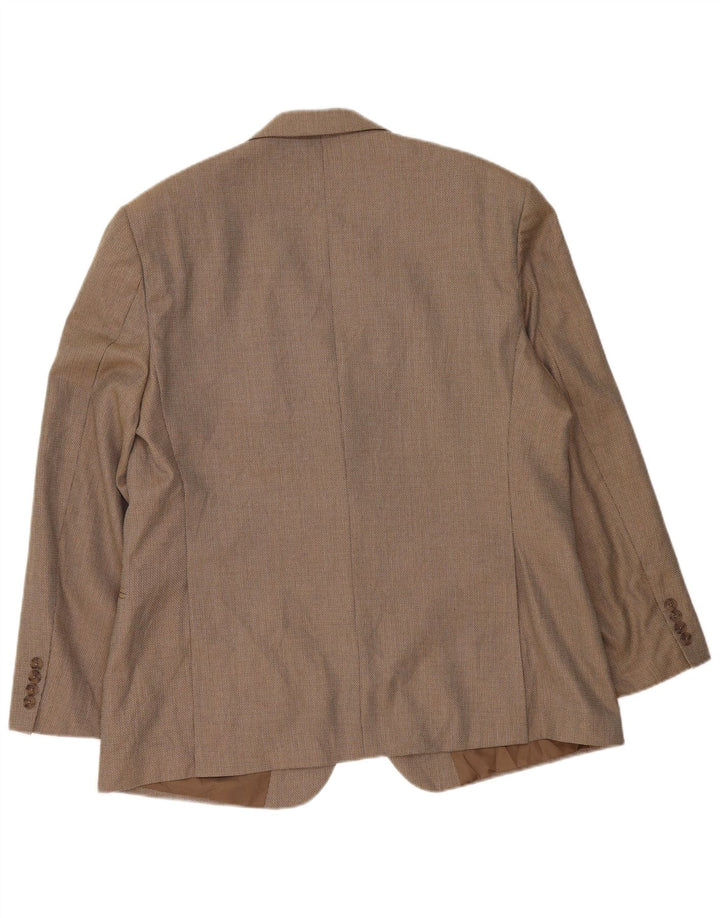 Marks & Spencer Veste blazer à 2 boutons pour homme UK 46 XL Beige Polyester