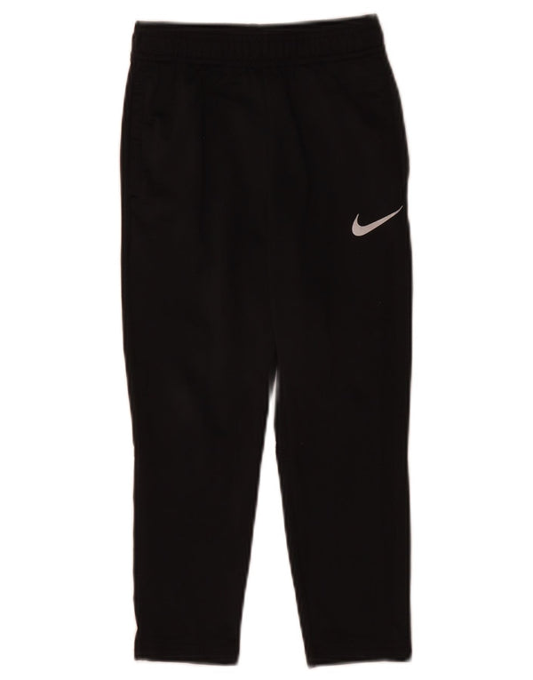 Nike Boys tréningruha nadrág 4-5 éves kis fekete poliészter