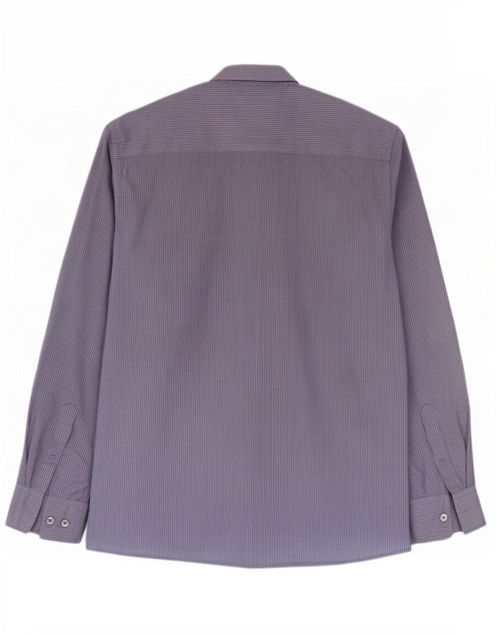 Pierre Cardin Chemise Homme Grande Rayure Bleue Polyester