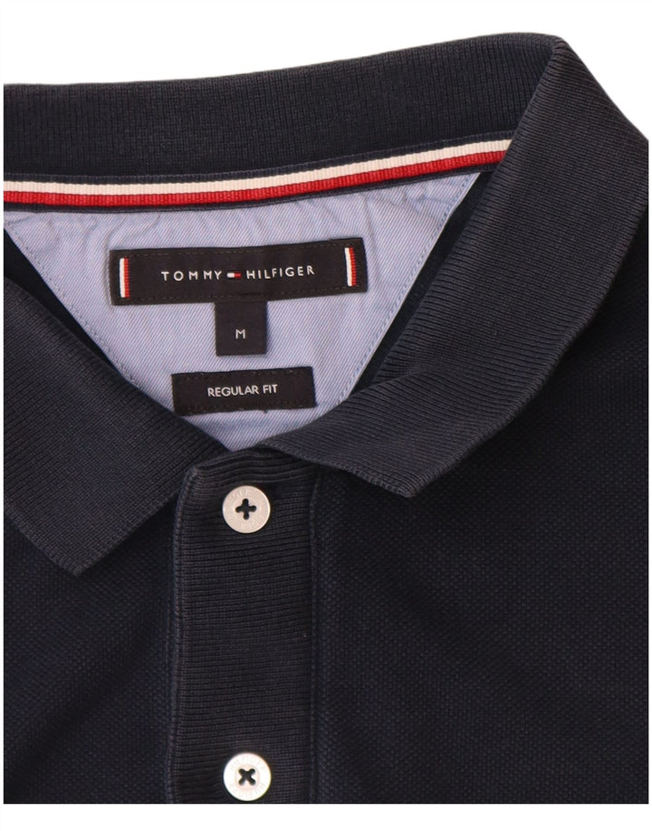 Tommy Hilfiger Mens Regular Fit Polo Shirt Medium Navy Blue