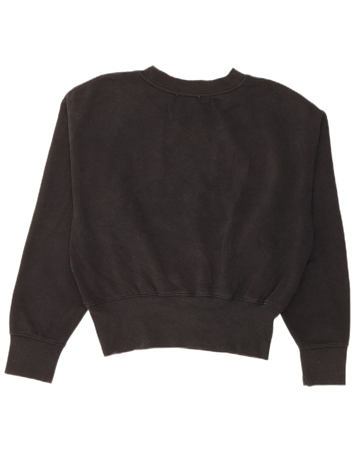 Zara Damen Sweatshirt Pullover UK 16 Large Schwarz