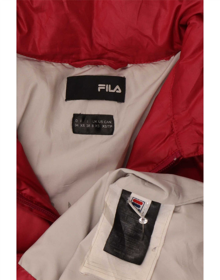 Fila női párnázott dzseki UK 8 kis rózsaszín poliészter