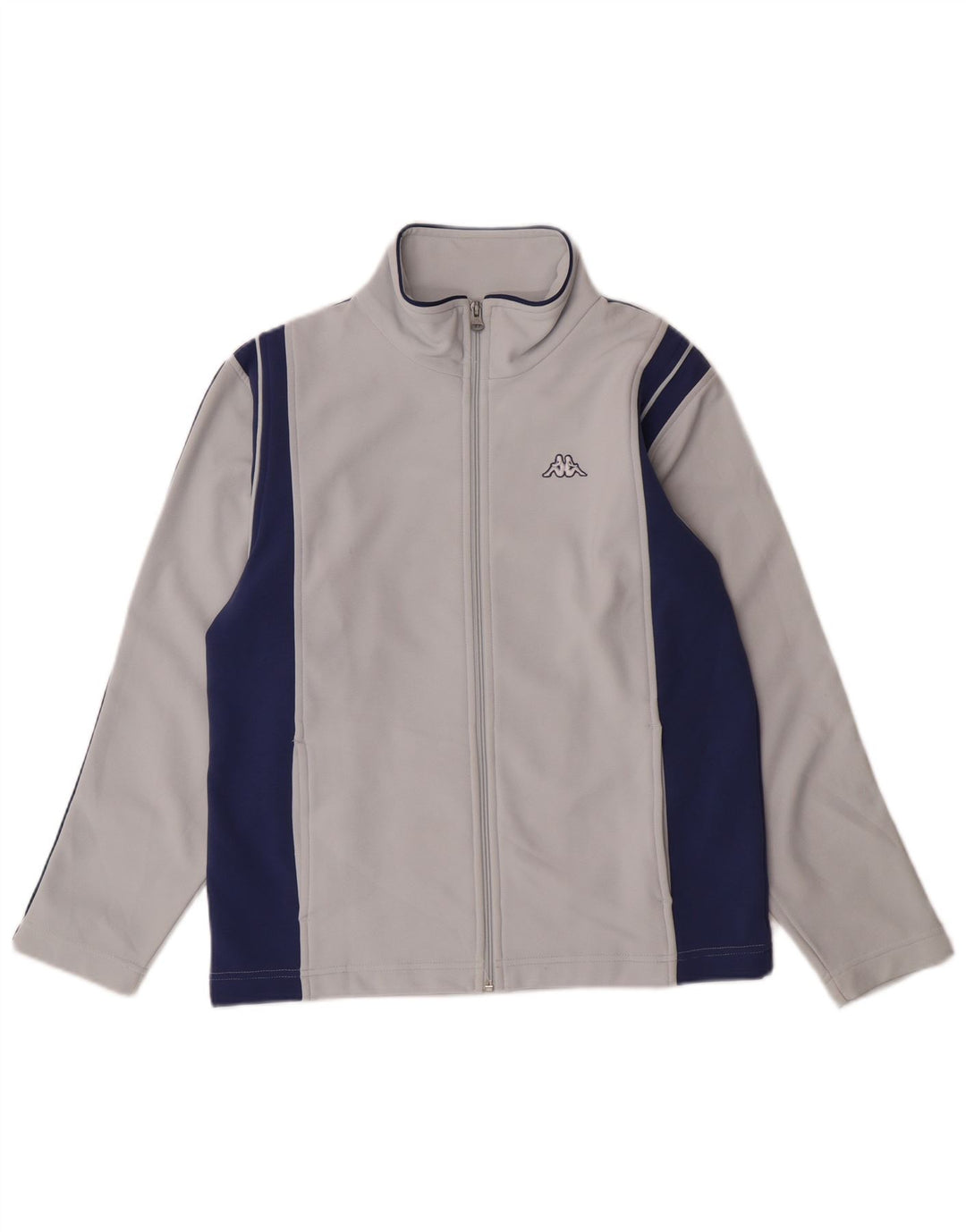 Kappa Mens Tracksuit Top Jacket Medium Blue Colourblock Polyester