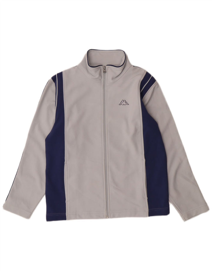 Kappa Mens Tracksuit Top Jacket Medium Blue Colourblock Polyester