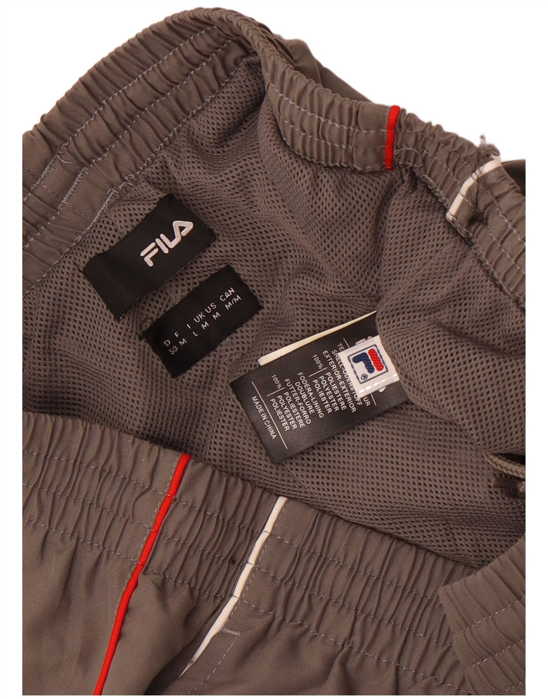 Fila Herren-Trainingshose aus mittelgrauem Polyester