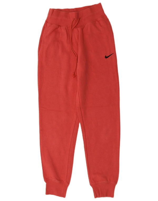 Nike Damen-Trainingshose, Jogginghose, UK 8, Größe S, rot, Baumwolle